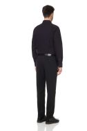    021000-84-NERO-Camicia Uomo Nera No Stiro