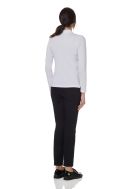   Polo donna manica lunga bianco