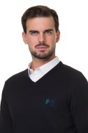    K965-Maglia uomo scollo V nero