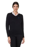    K966-Maglia donna scollo V nero