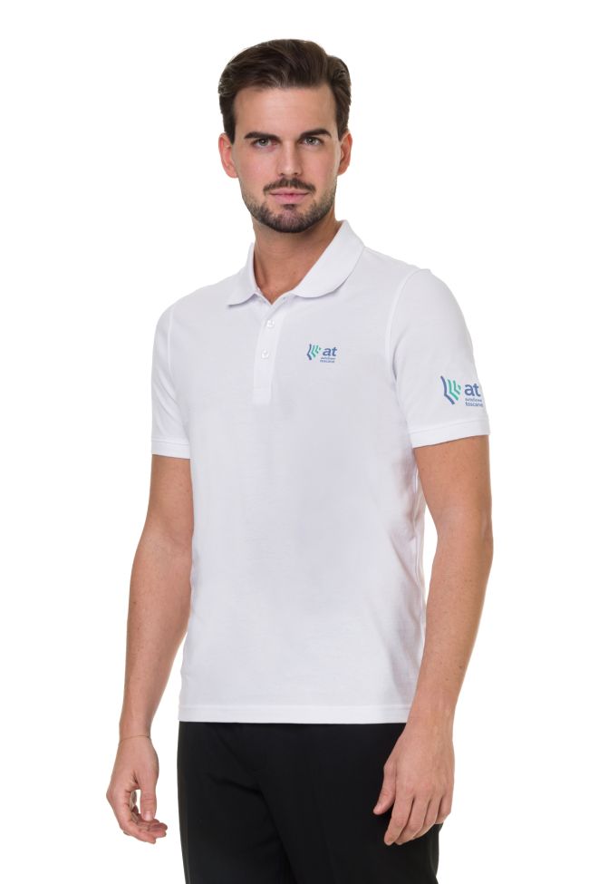    K254-BIANCO-Polo Uomo Bianca